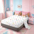 thumbnail image 3 of Erosebridal Pink Ice Cream Drip 7-Piece Bedding Comforter Set,Kids Ball Games King Bedding Sets For Baseball Lover,Reversible, 3 of 7