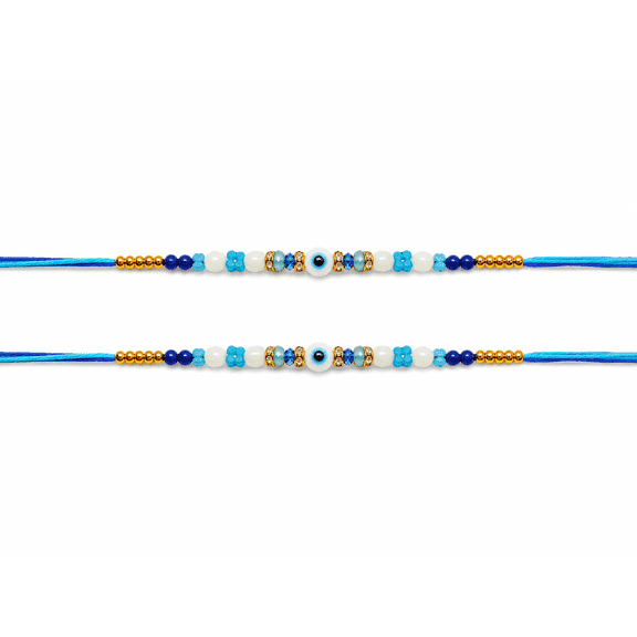 Pack of 2 Evil Rakhi Indian Rakhi for Raksha Bandhan Festival, Rakhi Thread, Rakhi for Brother,Fancy Rakhee Rakhi Bracelet for Brother - design-18