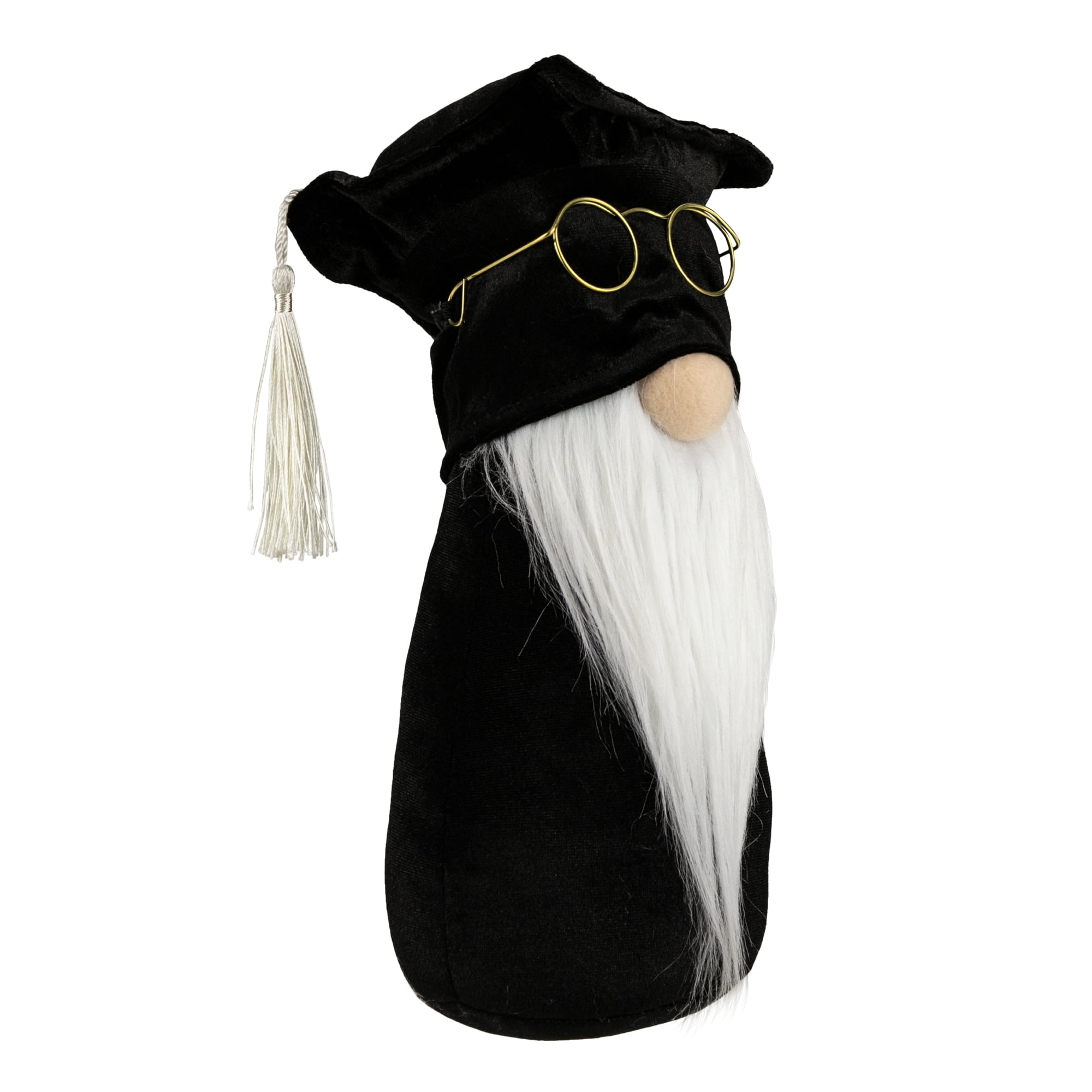 Northlight 10.5" Graduation Day Boy Gnome in Black Cap and Gown