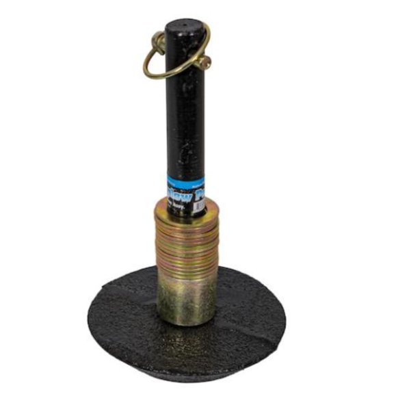 Zapata de nieve Buyers Products eje de 22 cm negro de uso intensivo