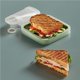 thumbnail image 3 of Fiambrera, Contenedor Para Sándwich, Caja Portátil Reutilizable De Silicona Para Sándwich, Contenedor Compacto De Almacenamiento De Alimentos Para Niños Y Adultos matsuzay HA014967-00, 3 of 7
