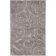 thumbnail image 1 of Unique Loom Floral Shag Floral Vine Design Rug 5' x 8' Rectangle in Dark Gray, 1 of 1