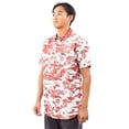 thumbnail image 2 of Rip Curl RED Men's Hawaii Island Time Short Sleeve Button Front Shirt, L, 2 of 3