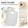 thumbnail image 4 of 2L Hot Water Bottle with Soft Velvet Cover PVC Hot Water Bag for Pain Relief Long-Lasting Warmth Cartoon Dragonflies Pattern, 4 of 8