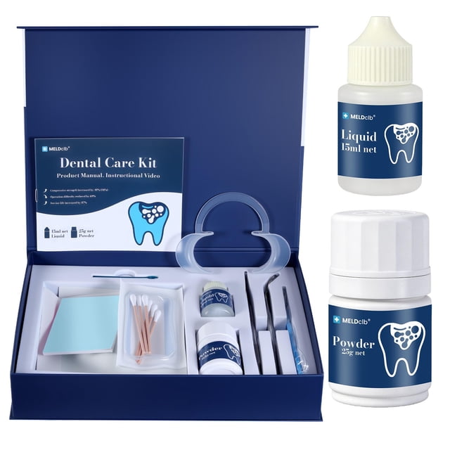 Kit de cuidado dental Meldclb con óxido de zinc y eugenol para reparación dental