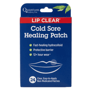 Quantum Health Lip Clear Discreet Cold Sore Healing Patches 24 Count