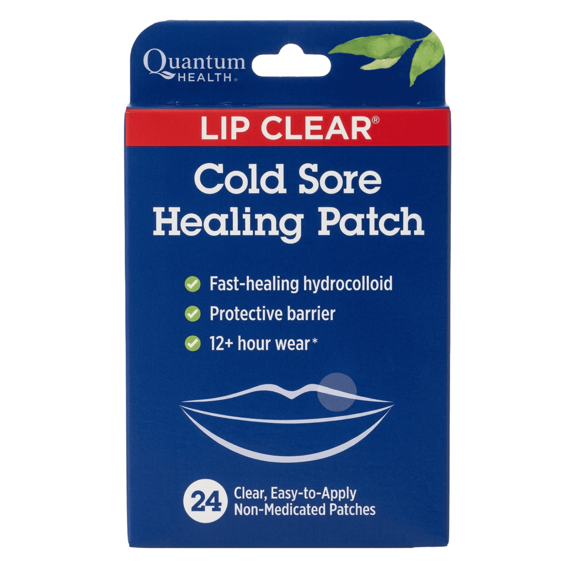 Quantum Health Lip Clear Discreet Cold Sore Healing Patches 24 Count
