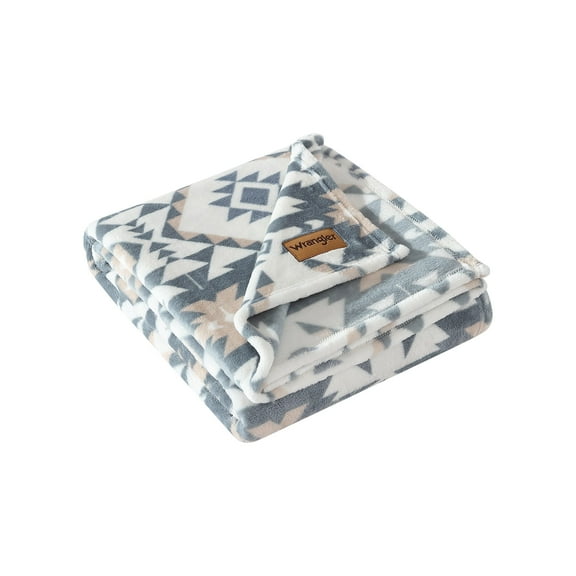 Wrangler Dakota Grey 50" X 60" Throw Blanket