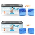 thumbnail image 2 of 6pcs 26FT Compatible with Diaper Genie Pails jumbo Diaper Pail Refills Classic/Compact/Select 1620 count(with a Disposable cap), 2 of 8