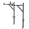 thumbnail image 1 of Holman Ladder Rack 30091 Quick Pack; 250 Pound Capacity; Upright Supports Bolted to Truck Bed; Multi-Fit; Adjustable Arm Angle and Width; Powder Coated; Black; Steel; With Strap, 1 of 2