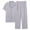 Gray-11, variant on LONKITO Mens Pajama Sets Cotton Comfort Loungewear Casual Button Down Shirts and Shorts and Pants Sleepwear Pjs 3 Piece Sets