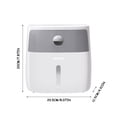 thumbnail image 2 of Vaidha Big Strong Sticker Bathroom Vacuum Plastic Toilet Paper Box, 2 of 2