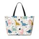 thumbnail image 2 of Disketp Cute Dinosaurs Bolsa de Playa de Gran Capacidad, Bolso Impermeable y a Prueba de Arena para Mujer, Ideal para Playa, Piscina y Natación, 2 of 7