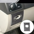 thumbnail image 1 of Real Bright Soft Car Interior Carbon Fiber Sticker DecorationFor Chrysler 300 300C Carbon Fiber Interior Trunk Release Surround CoverAuto Car Protection Interior Accessories, 1 of 8