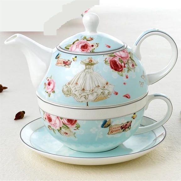 Tea Cup Set British Creative Ceramic Teapot Set For One Coffee Cup Pot Set Tea Set With Filter Hole Teapots & Coffee Servers Travel Tea Set