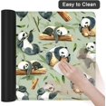 thumbnail image 5 of Panda Desk Mat for Desktop,Extended Gaming Cute Pandas Mouse Pad,Non-Slip Rubber Base Mousepad with Stitched Edges for Office Home Desk Decor,31.5X15.7 Inch, 5 of 6