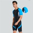 thumbnail image 5 of Neoprene Men's Back Zip Shorty Wetsuit Diving Suit Guard, Mens 3mm Shorty Wetsuit, Full Body Diving Suit Front Zip Wetsuit for Diving Snorkeling Surfing Swimming, 5 of 5