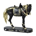 thumbnail image 3 of yotijay Horse Statue Decor Animal Figurine Crafts Desk Centerpiece Resin Horse Sculpture Black, 3 of 9
