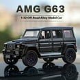 thumbnail image 2 of 1:32 alloy G63 model car, simulated sound and light, strong return force, simulated large sunroof, exquisite desktop ornaments, 2 of 10