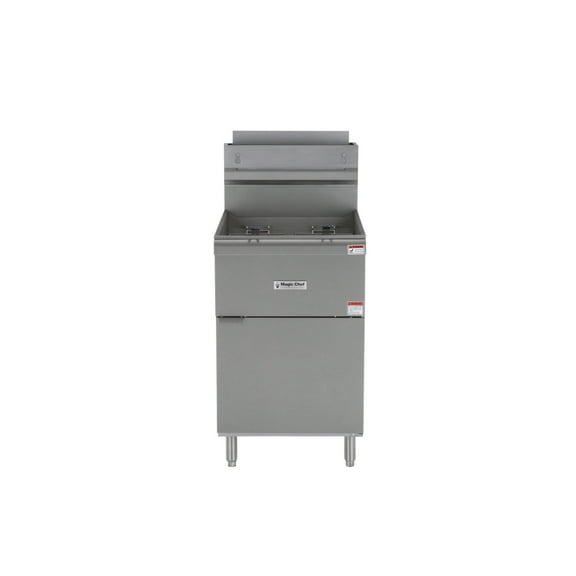 Magic Chef Commercial 52 Qt. Stainless Steel Commercial Natural Gas Fryer in Stainless Steel