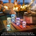 thumbnail image 4 of Yayeee Flameless Candles with Remote Flickering Battery Operated Multi Color Changing, Geometric Pattern, 4 of 7