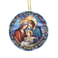 thumbnail image 2 of Liquidation! Pendentif Acrylique de Noël Concave Texturé Rond Décoration, 2 of 6