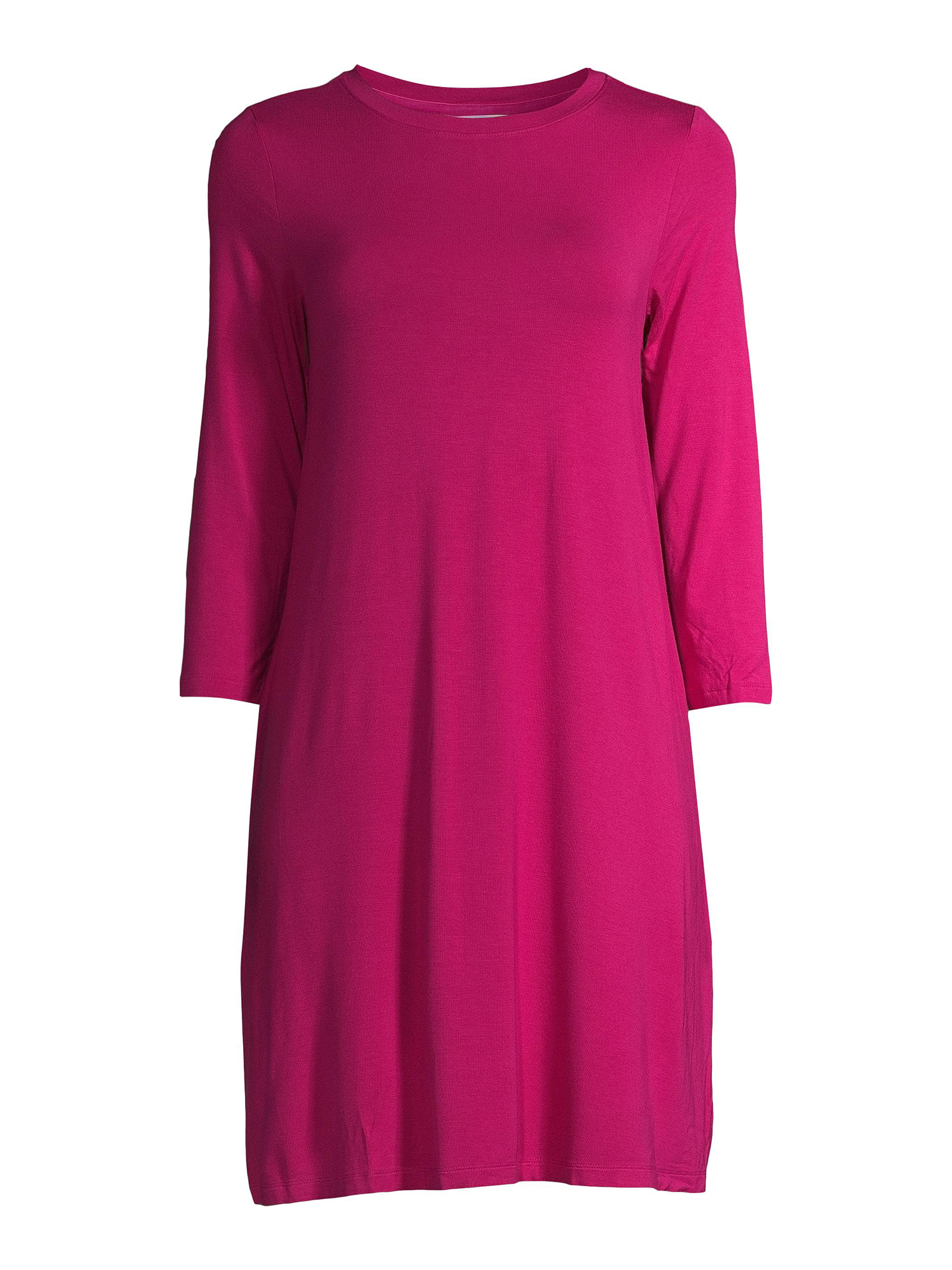Time and Tru Women's 3/4 Sleeve Knit Dress