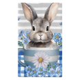 thumbnail image 1 of Toalla Warkul con diseño de huevos de conejito de Pascua, toalla decorativa para platos, flores de primavera, bendiciones, paño de cocina, toalla de mano para platos, 1 of 8