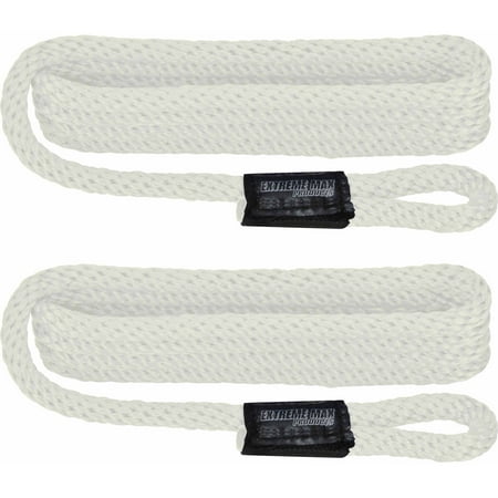 Extreme Max 3006.2150 BoatTector Solid Braid NFP Fender Line - White,
