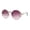 Gold Purple, variant on Womens Round Circle Lens Side Visor Retro Sunglasses Silver Grey Mirror