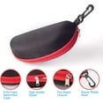 thumbnail image 4 of HAHDAXIA 3 Pack Sunglasses Case, Portable Travel Zipper Eyeglasses Case Hook, 4 of 6