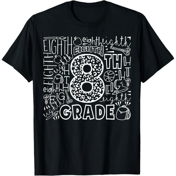 8th Grade Typography Team Eighth Grade Back To School T-Shirt