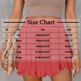 thumbnail image 3 of Weiqiqre Women Shorts Linen Boho Ruffle Mini Skirts Pleated High Waist Cute Butterfly Skorts with Pockets Summer Trendy, 3 of 8