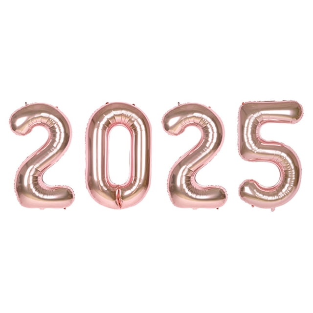 Ballons Or 2025 Nouvel An - 40 Pouces / Décorations Bonne Année 2025 Chiffres de Ballons 2025 pour Fournitures de Fête du Réveillon du Nouvel An