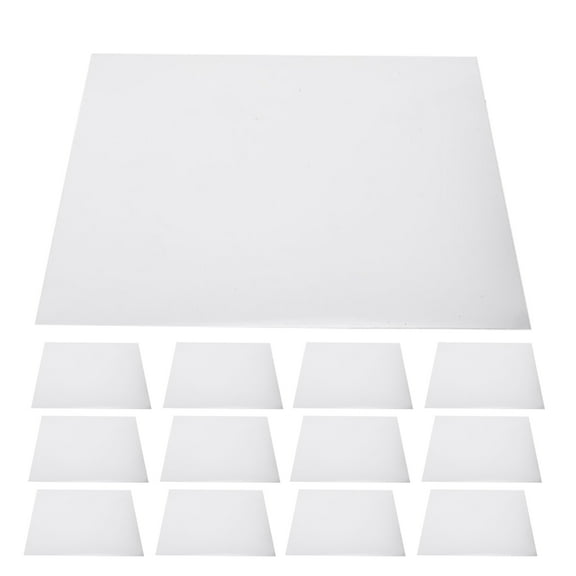 Greenadscape 24Pcs Mirror Frame Peel and Stick Silver Square for Diy Craft Decor