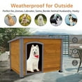 thumbnail image 4 of Dog House Outdoor & Indoor Wooden Dog Kennel for Winter with Raised Feet Weatherproof for Large Dogs, 4 of 5