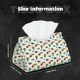 thumbnail image 6 of Goofa Cartoon Sea Turtle Pattern Triangle Square Tissue Box Cover, Modern PVC Leathe Facial Paper Holder,Decorative Holder/Organizer for Bathroom Vanity Countertop, 6 of 9
