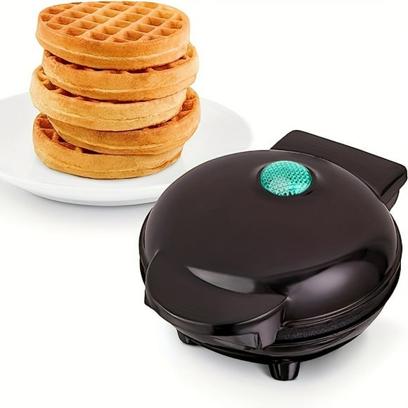 1pc Mini Waffle Maker Machine, Nonstick Waffle Iron For Pancakes, Waffles, Breakfast,