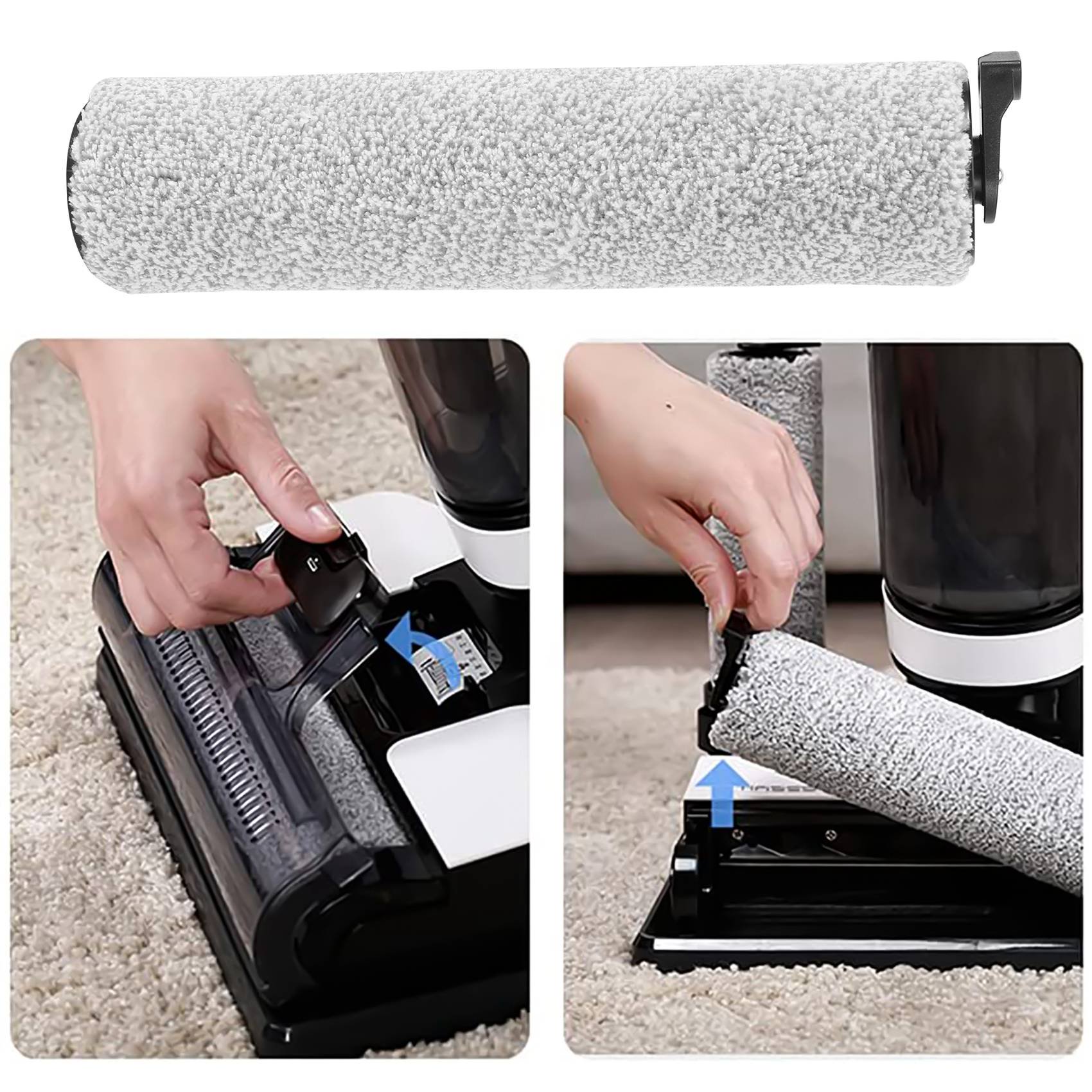 7 Pièces Kit Complet : 2 Rouleaux Brosse + 4 Filtres HEPA + 1 Brosse Nettoyage Pour Tineco IFloor 3 / Floor One S3