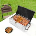thumbnail image 4 of Portable Folding Charcoal Grill - Compact Table Top BBQ Grill for Outdoor Cooking, Camping & Picnics - Lightweight Camping Grill & Smoker for Easy Travel, 4 of 6