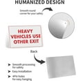 thumbnail image 3 of Heavy Vehicles Use Other Exit Sign 8"x12" - Aluminum Tin Warning for Home Outdoor Garden, Durable Traffic Decor for Warehouse, 3 of 8