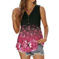 thumbnail image 1 of Blusa sin mangas con cuello en V y botones para mujer Pompotops lopia999224, 1 of 6