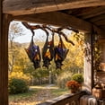 thumbnail image 6 of Bats Halloween Decorations Stained Glass Suncatcher Three Bats Hanging Window Ornament Gothic Art for Home Party Spooky Room by PALIFEUR, 6 of 8