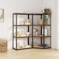 thumbnail image 1 of vidaXL 4-Layer Shelves 2 pcs Anthracite Steel&Engineered Wood, 1 of 5