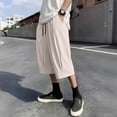thumbnail image 2 of Mavick Sweatpants for Men Summer Sweat Shorts Elastic Waist Athletic Casual Drawstring Pocketed 3/4 Pants, 2 of 9