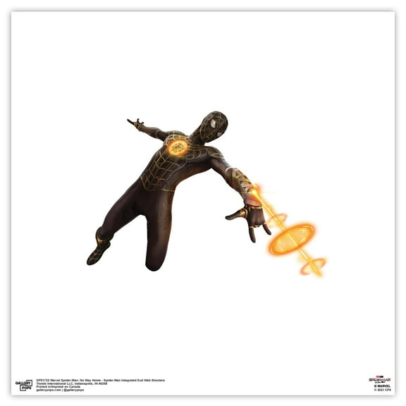 Gallery Pops Marvel Spider-Man: No Way Home - Integrated Suit Web Wall Art, Unframed Version, 12" x 12"