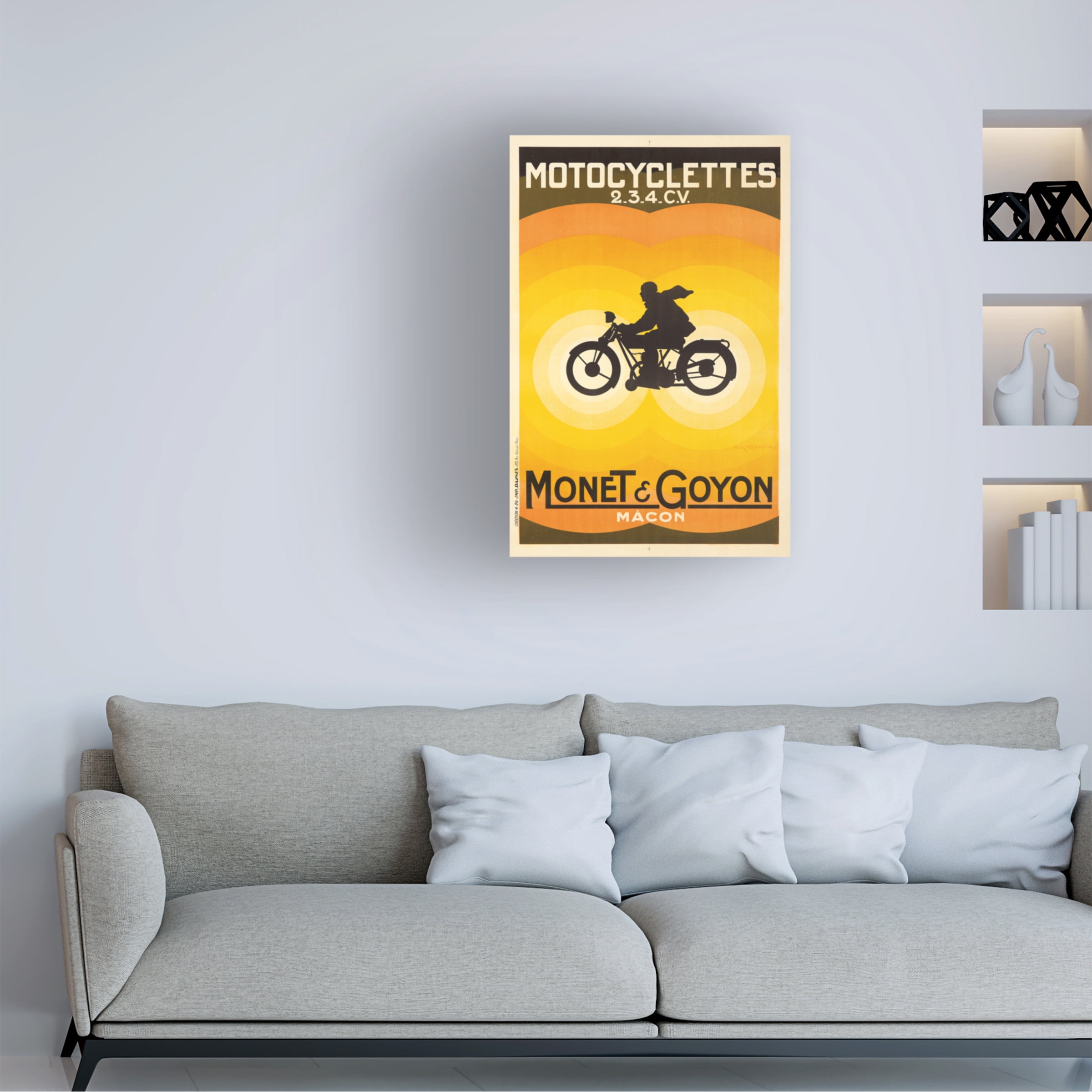 Lantern Press 'Motorcycle 3' Canvas Art