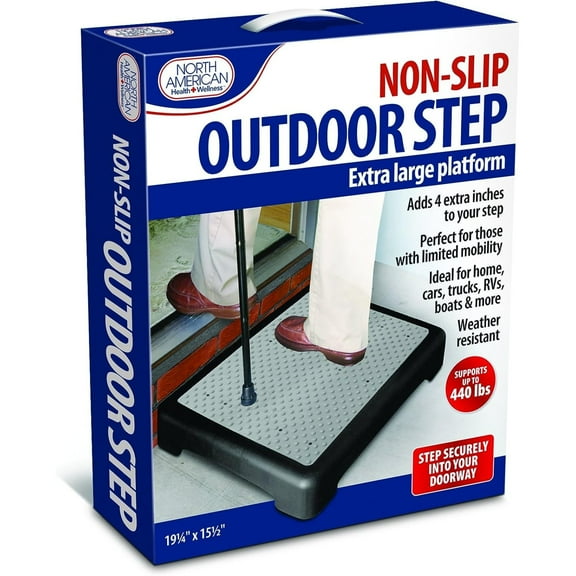North American Health Wellness Mobility Step, Large, Measures 19 1/4" Long x 15 1/2" Wide x 4" High