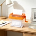 thumbnail image 4 of YardChic Mini Paper Shredder, Paper Folding Machine, Portable Manual Hand Crank Paper Shredder, Desktop Strip Cut Paper Shredding Machine, Small Paper Shredder for Home Office Classroom Desktop Use, 4 of 4