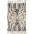 thumbnail image 1 of Unique Loom Hygge Shag Plush & Cozy Area Rug 2' 2 x 3' Rectangle Gray/Ivory, 1 of 2